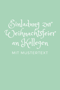 Einladung zur Weihnachtsfeier mit Mustertext