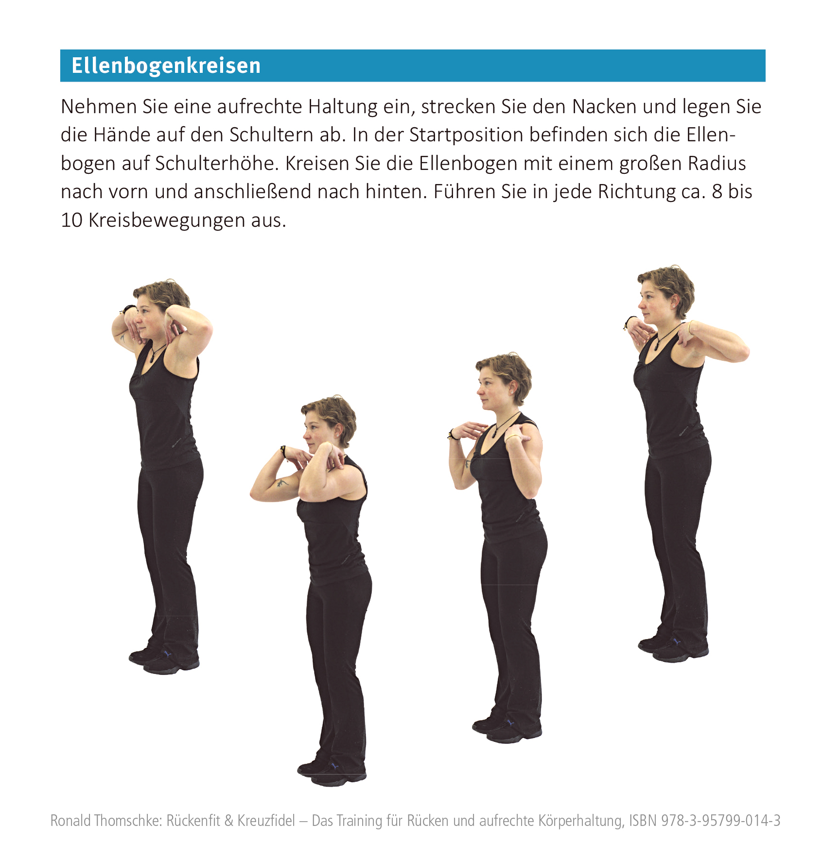 Ellenbogenkreisen gegen Rückenschmerzen