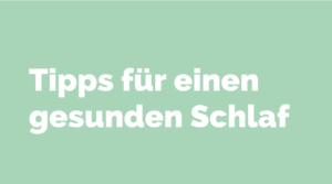 tipps gesunder schlaf