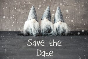 save the date für die Weihnachtsfeier